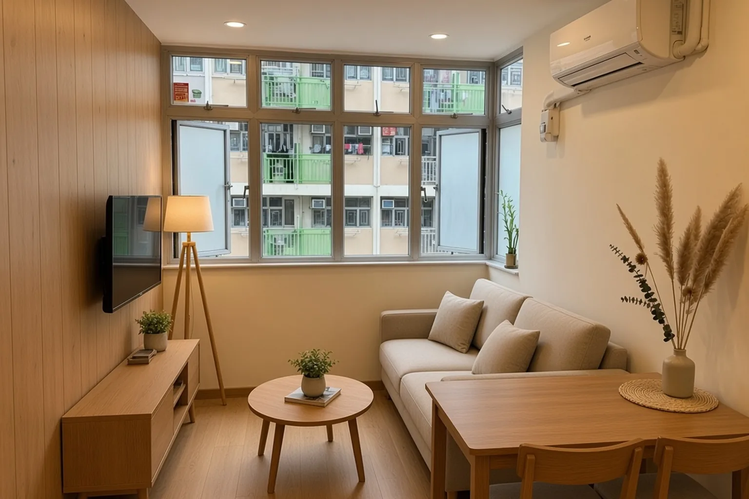 公屋／居屋 原木風客廳 完工
